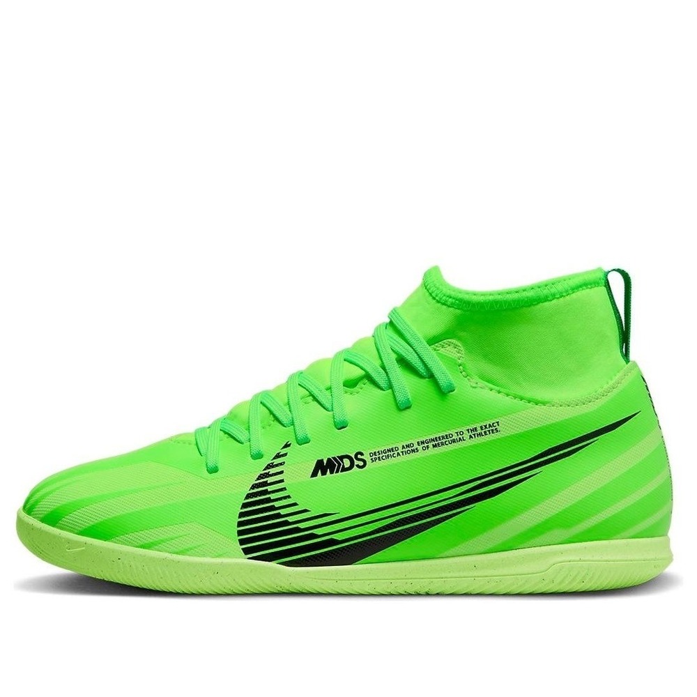 Nike Mercurial Superfly 8 Academy Dynamic Fit IC Soccer Cleats Green Size 3.5Y